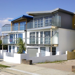 Ultra-modern eco houses on Shoreham Beach